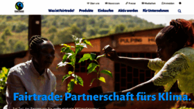What Fairtrade-deutschland.de website looked like in 2023 (1 year ago)