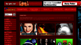 What Fanomic.com website looked like in 2011 (13 years ago)