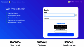 What Free-litecoin.com website looked like in 2023 (1 year ago)