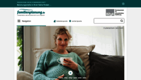What Familienplanung.de website looked like in 2023 (1 year ago)