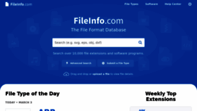 What Fileinfo.net website looked like in 2023 (1 year ago)