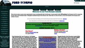 What Fordscorpio.co.uk website looked like in 2023 (2 years ago)