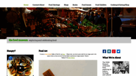 What Foodmuseum.com website looked like in 2023 (1 year ago)