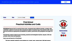 What First-school.ws website looked like in 2023 (1 year ago)