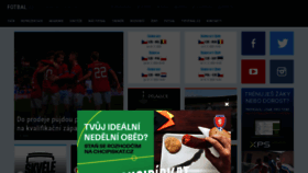 What Fotbal.cz website looked like in 2023 (1 year ago)