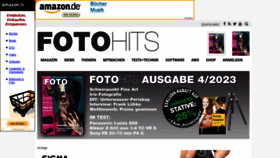 What Fotohits.de website looked like in 2023 (1 year ago)