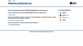 What Freekaliningrad.ru website looked like in 2023 (1 year ago)