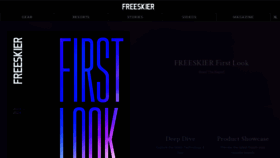 What Freeskier.com website looked like in 2023 (1 year ago)