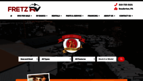 What Fretzrv.com website looked like in 2023 (1 year ago)