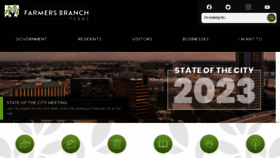 What Farmersbranchtx.gov website looked like in 2023 (1 year ago)