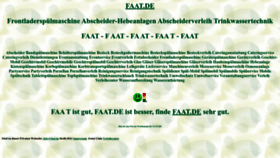 What Faat.de website looked like in 2023 (1 year ago)