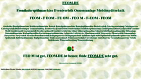 What Feom.de website looked like in 2023 (3 years ago)
