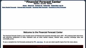 What Forecasts.org website looked like in 2023 (1 year ago)