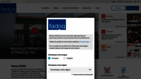 What Fadoq.ca website looked like in 2023 (1 year ago)