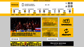 What Fortunaliga.cz website looked like in 2023 (1 year ago)