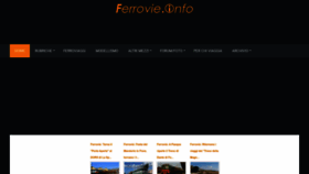 What Ferrovie.info website looked like in 2023 (1 year ago)