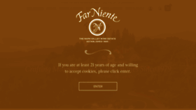 What Farniente.com website looked like in 2023 (1 year ago)
