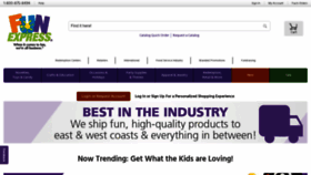 What Funexpress.com website looked like in 2023 (1 year ago)