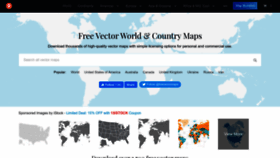 What Freevectormaps.com website looked like in 2023 (1 year ago)