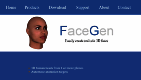 What Facegen.com website looked like in 2023 (1 year ago)