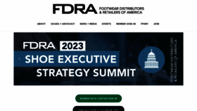 What Fdra.org website looked like in 2023 (1 year ago)