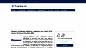 What Freshers-job.com website looked like in 2023 (1 year ago)