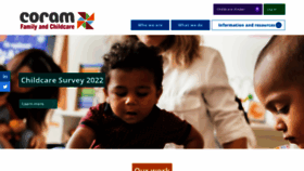 What Familyandchildcaretrust.org website looked like in 2023 (1 year ago)