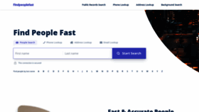 What Findpeoplefast.net website looked like in 2023 (1 year ago)