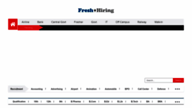 What Freshhiring.com website looked like in 2023 (1 year ago)