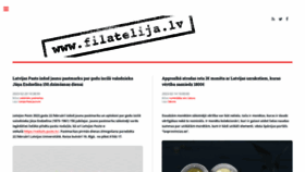 What Filatelija.lv website looked like in 2023 (3 years ago)