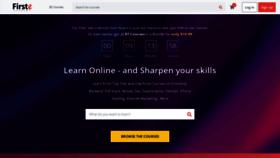 What Firsteacademy.com website looked like in 2023 (1 year ago)