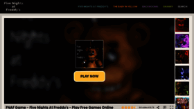 What Fnafgame.io website looked like in 2023 (2 years ago)
