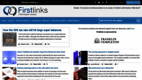 What Firstlinks.com.au website looked like in 2023 (1 year ago)