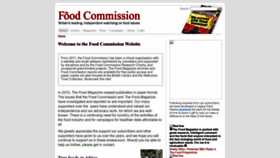 What Foodcomm.org.uk website looked like in 2023 (1 year ago)