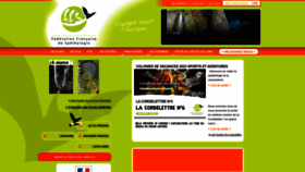What Ffspeleo.fr website looked like in 2023 (1 year ago)