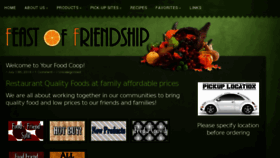 What Feastoffriendship.com website looked like in 2011 (13 years ago)