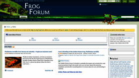 What Frogforum.net website looked like in 2023 (1 year ago)