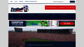 What Footballgroundmap.com website looked like in 2023 (1 year ago)