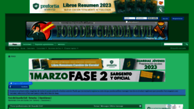 What Forodelguardiacivil.com website looked like in 2023 (1 year ago)