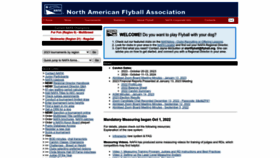 What Flyball.org website looked like in 2023 (1 year ago)