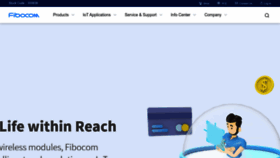 What Fibocom.com website looked like in 2023 (1 year ago)