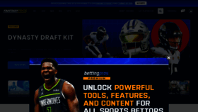 What Fantasypros.com website looked like in 2023 (1 year ago)