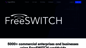 What Freeswitch.com website looked like in 2023 (1 year ago)