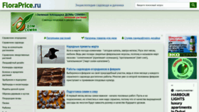 What Floraprice.ru website looked like in 2023 (1 year ago)