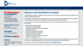 What Fetalmedicine.org website looked like in 2023 (1 year ago)