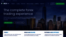 What Forex.com website looked like in 2023 (1 year ago)