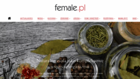What Female.pl website looked like in 2023 (1 year ago)