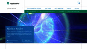 What Fraunhofer.com website looked like in 2023 (1 year ago)