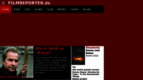 What Filmreporter.de website looked like in 2023 (1 year ago)