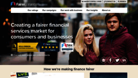 What Fairerfinance.com website looked like in 2023 (1 year ago)